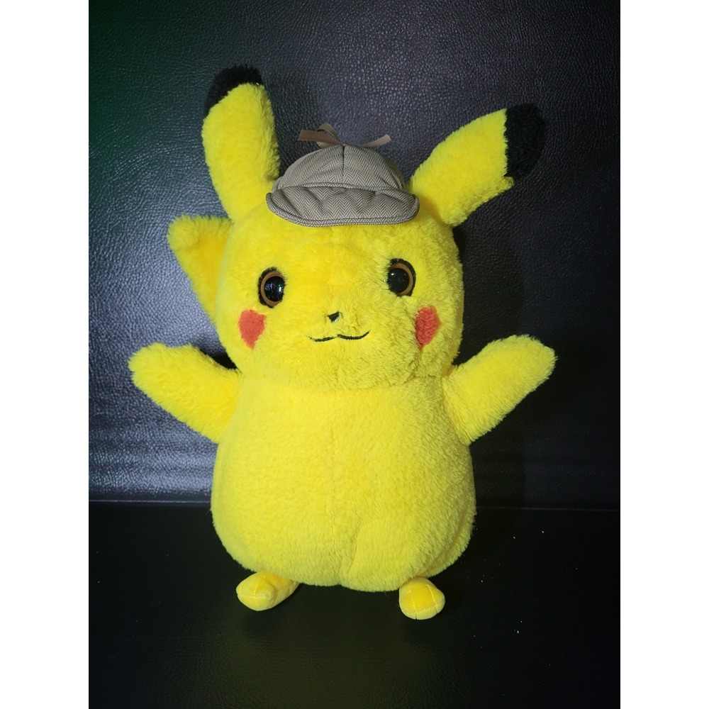 Pokemon DETECTIVE PIKACHU 14" Plush Stuffed Toy by Wicked Cool Toys 2019